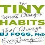 Books on habits, The Power of Habit, Tiny Habits, and Spark
