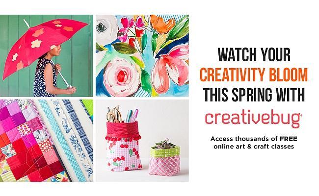 Watch Your Creativity Bloom This Spring With creativebug. Access thousands of free online art & craft classes