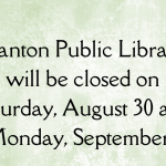 Canton Public Library will be closed on Friday, April (1)
