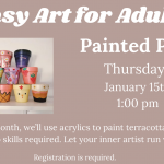 Easy Art painted pots