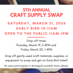 craft supply swap flyer 2026
