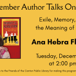 December Virtual Authors Anna Hebra Flaster